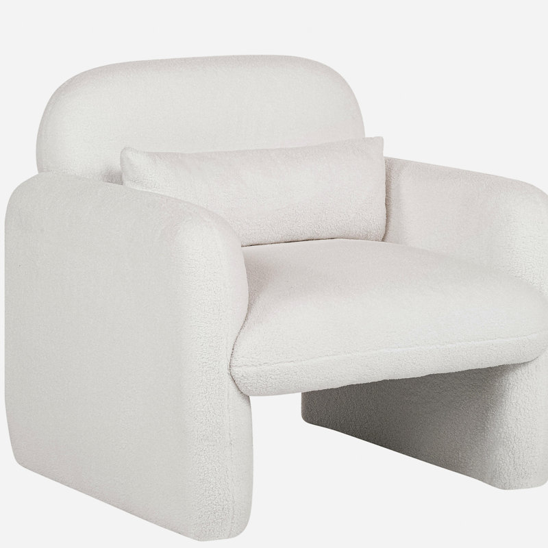 Canapé simple 33,86 po et coussin décoratif, structure en bois massif, capacité de 300 lb pour les petits espaces