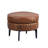 21.5'' Jackson Top-Grain Round Leather Ottoman-253142257