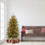 Slender Green Realistic Artificial Fir Christmas Tree-1613134200