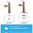 Single Handle Bathroom Faucet For 1 Or 3 Holes ,Fountain And Flow Mode Two-In-One Function,Deck Mount Laundry Vanity Sink Faucet With Two 9/16" Hoses-118546060