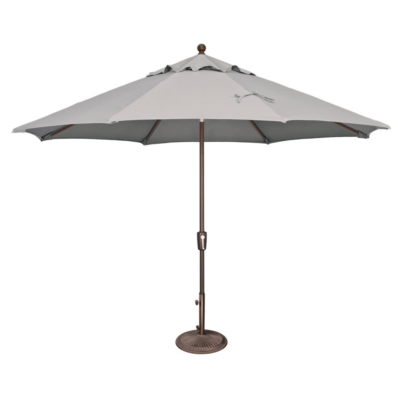 Parasol de marché 11 pi Sheridan Abitha, Bronze, Sunbrella® granit