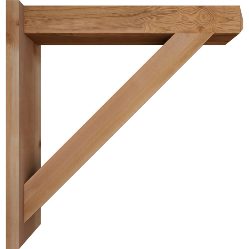 Artisan traditionnel en bois rustique, P 30 po x H 30 po, Cèdre rouge de l'Ouest l 5 1/2 po (lisse)
