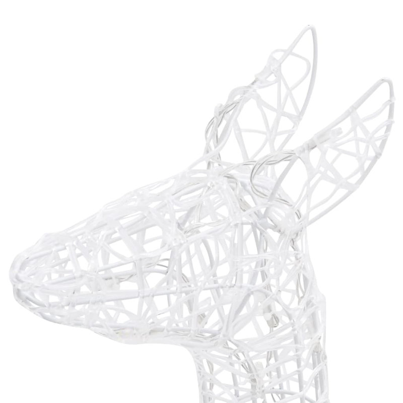 The Seasonal Aisle Acrylic Reindeer Family Decoration Lantern, Blue