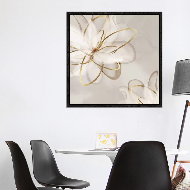 Transparent Beauty I by Eva Watts - Wrapped Canvas Print, Black Floater Framed, 45.72 cm H x 45.72 cm W
