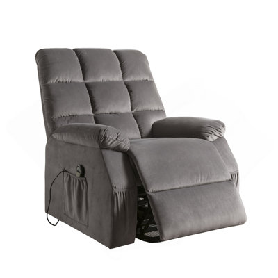 Grey Power Lift Recliner With Massage