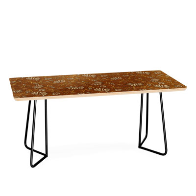 Table basse à motif floral