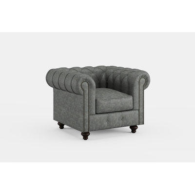 Chesterfield Chair 1 Seater Textured Luxe Velvet
