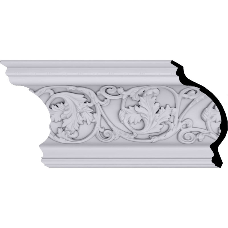 Moulure couronnée Neuveau H 7 3/4 po x P 9 po x P 11 3/4 po x L 94 1/2 po