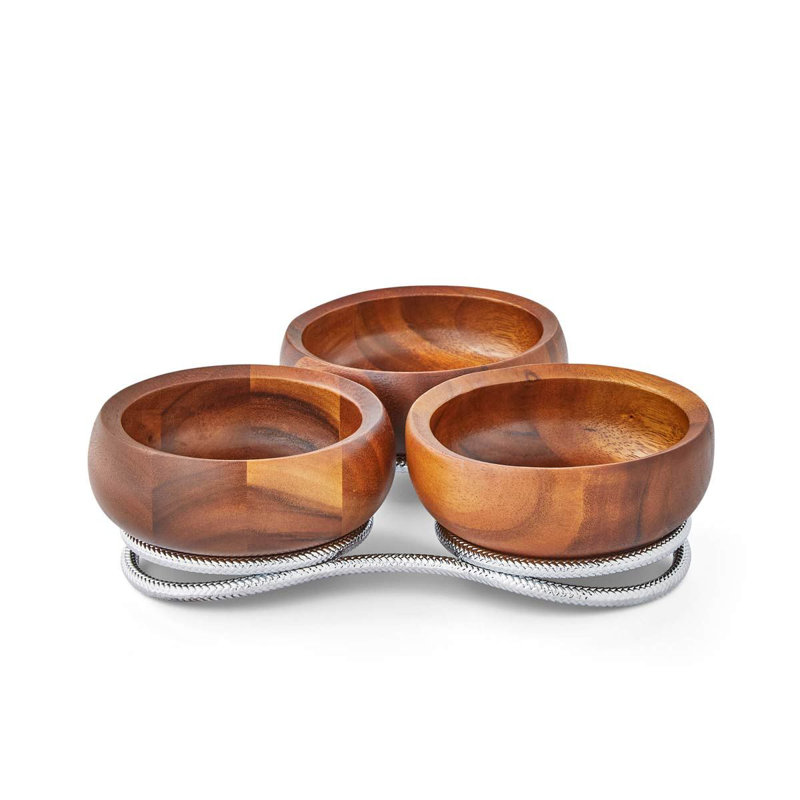 Nambe Braid Condiment Server