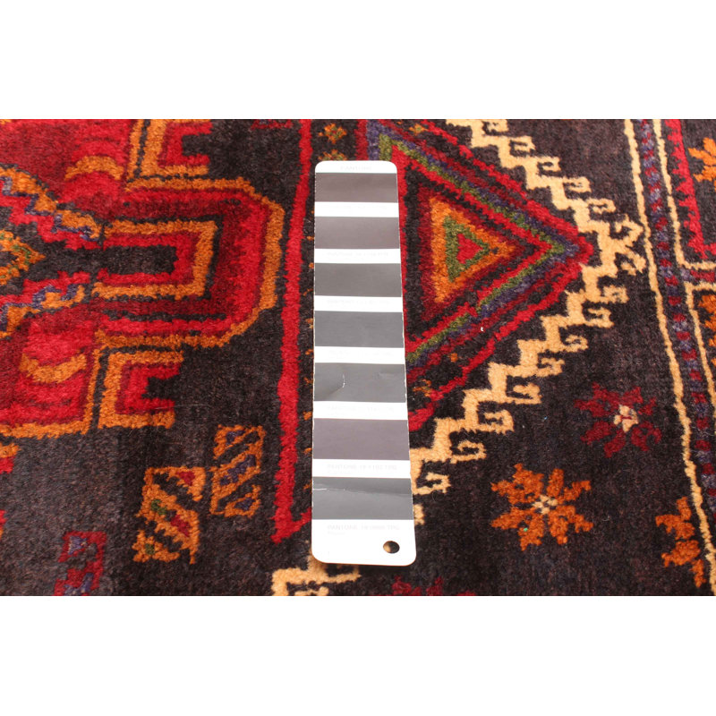 Tapis noir Teimani 2 pi 11 po x 4 pi 7 po