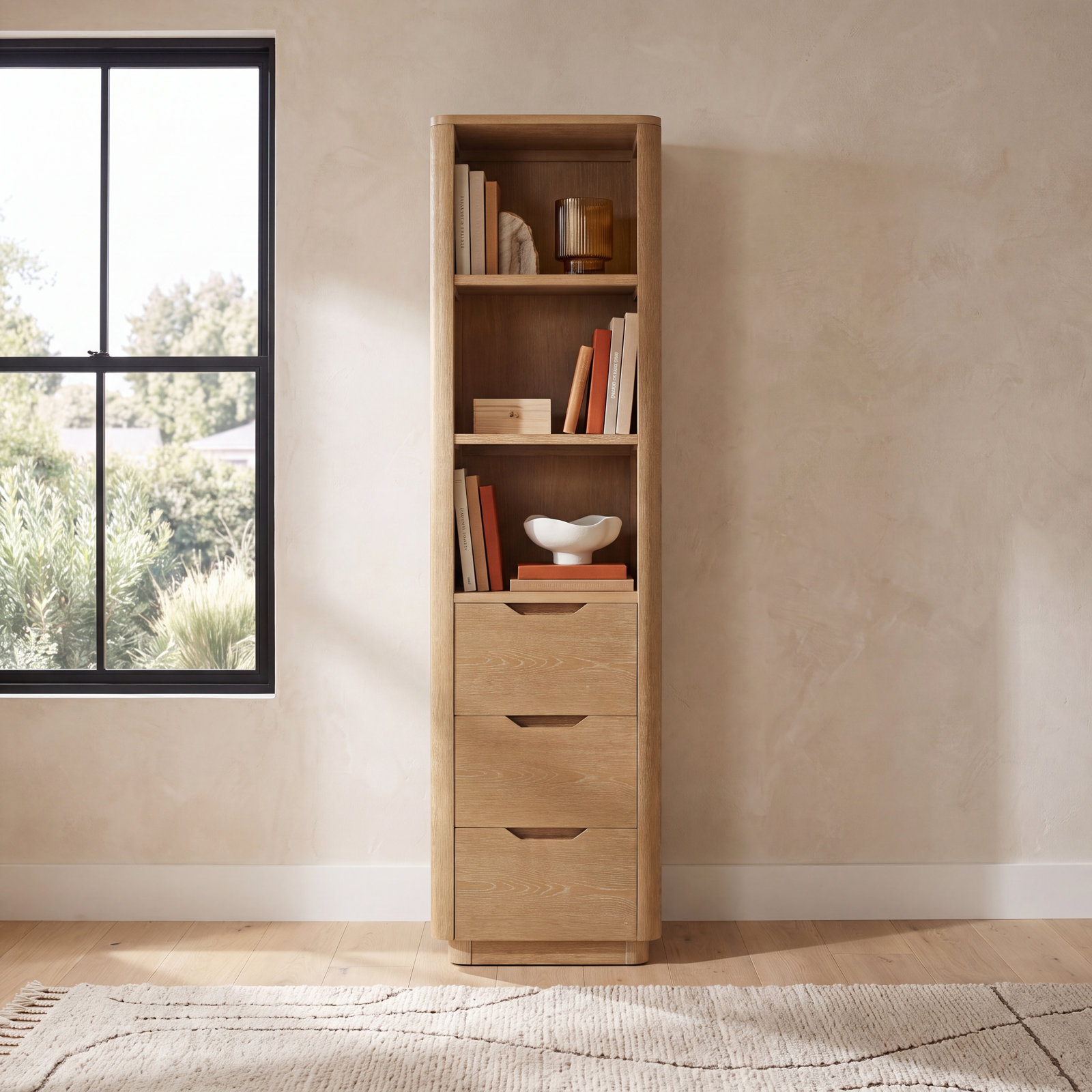 Kaiser Bathroom Storage Cabinet, Washed Ash Gray
