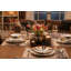 Savannah Noir 16 Piece Contemporary Porcelain Dinner Set