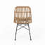Chaises de salle à manger modernes en métal et rotin Modern-1084658003