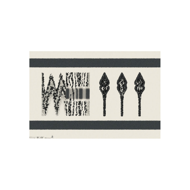 Abstract Texture Design Bath Mat, 36 X 24