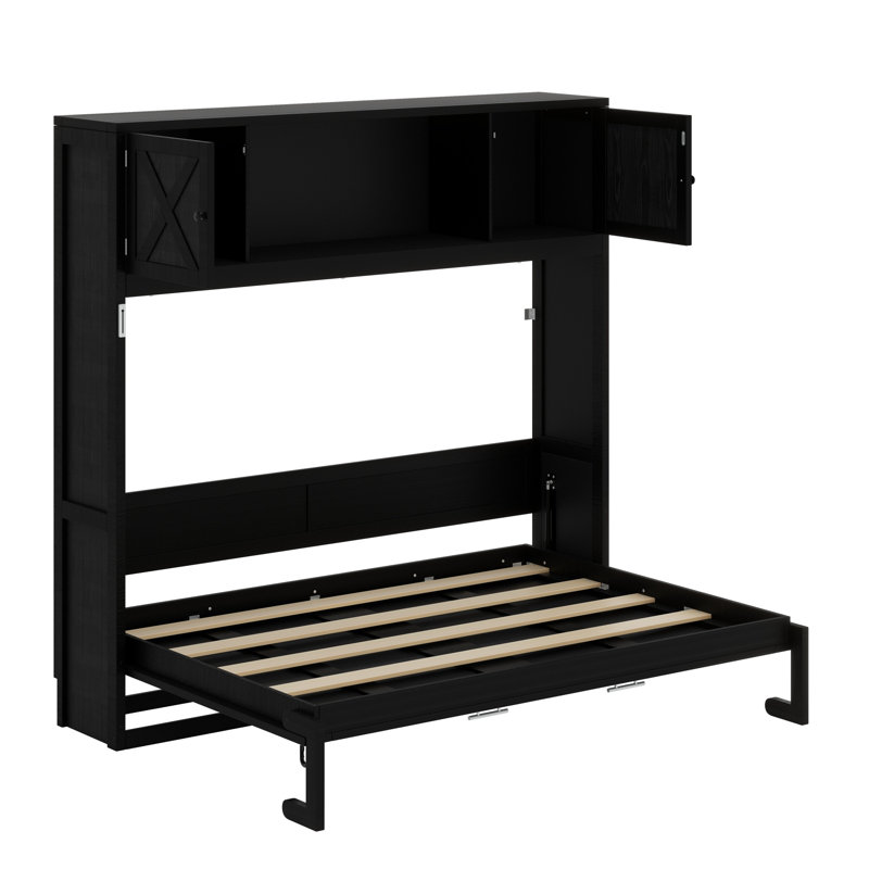 Lit escamotable avec armoires de rangement