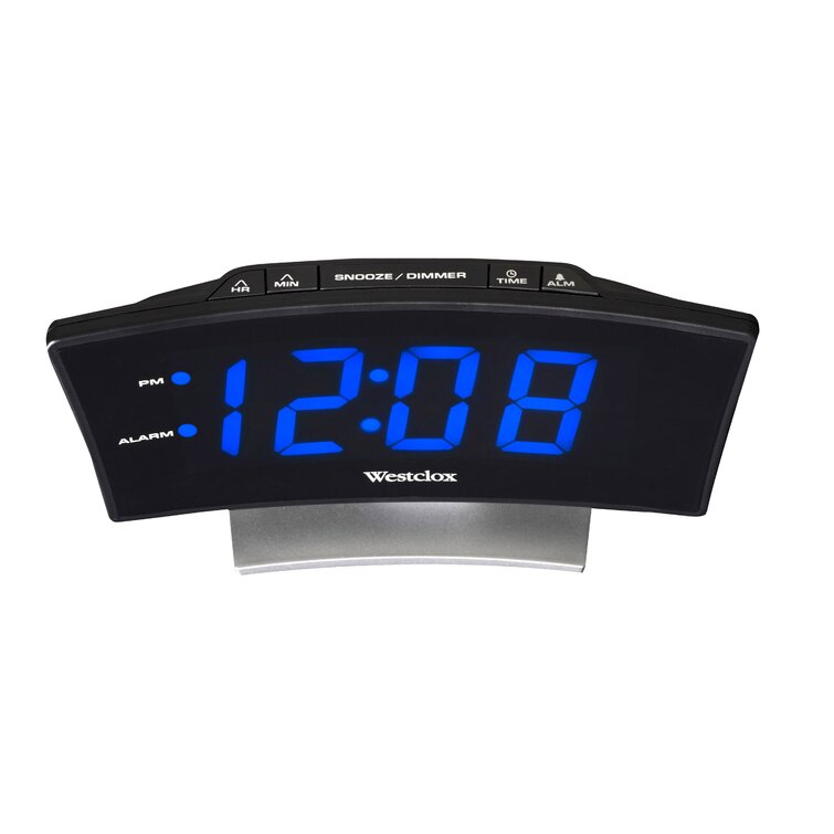 Westclox Digital Electric Tabletop Clock With Alarm & Reviews 