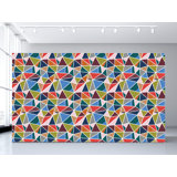 Collide-O-Scope Geometric Vinyl Wallpaper Roll by Jamie Graney