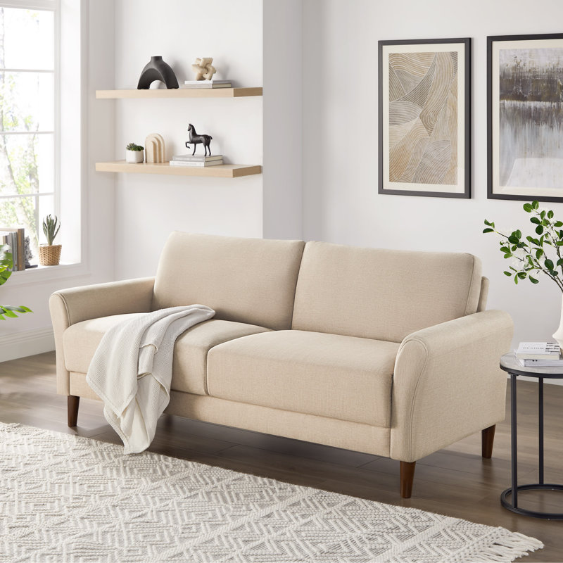 80.31" Sofa, Elegant Couch, Oatmeal
