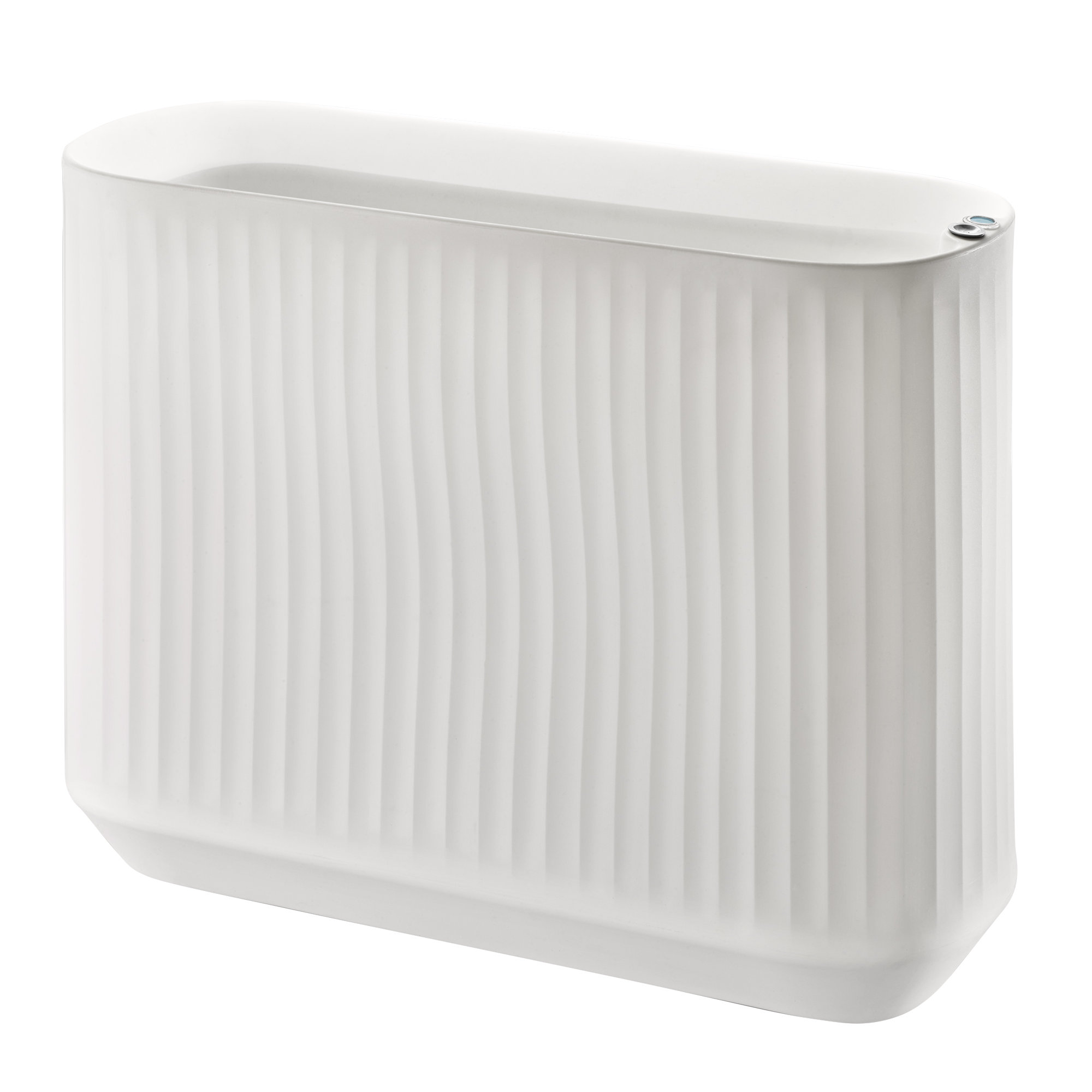 Mod Self Watering Plant Box, Alpine White, 40" x 14" x 30"H - Privacy Planter Wall