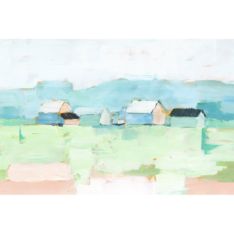 Pastel champêtre I, H 12 po x l 18 po x P 1,25 po