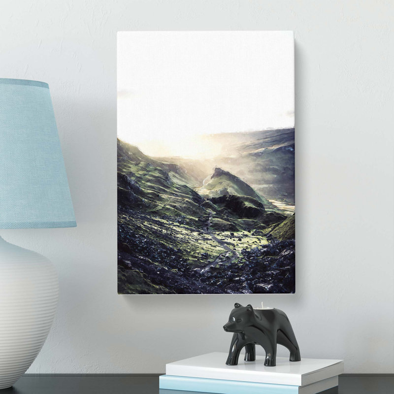 The Highlands in Scotland in Abstract - Wrapped Canvas, 50cm H x 35cm W x 3cm D
