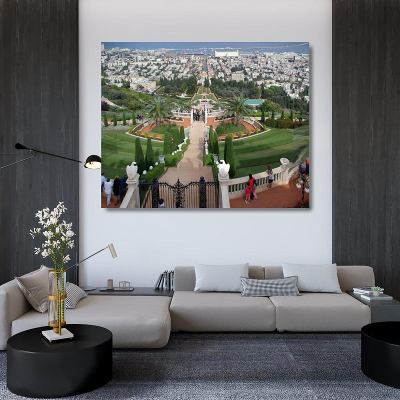 Haifa, sanctuaire du Bab, H 36 po x l 45 po