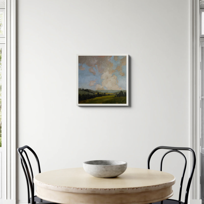 Impression de paysage français par Miss Mustard Seed, Non, H 20 po x l 20 po, Papier avec cadre unique blanc