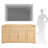 63'' W Solid and Manufactured Wood Sideboard Cabinet
