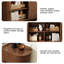 Armoire de rangement de 55 pouces avec portes et tablettes-544540809