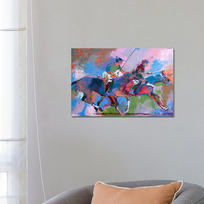 Polo I by Richard Wallich - Wrapped Canvas Print