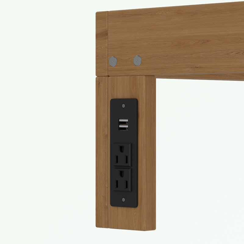 Base de lit plateforme en bois grand format avec support à lattes