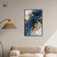 «Golden Forest Glow», toile abstraite bleue par Art Remedy-107455233-107455241