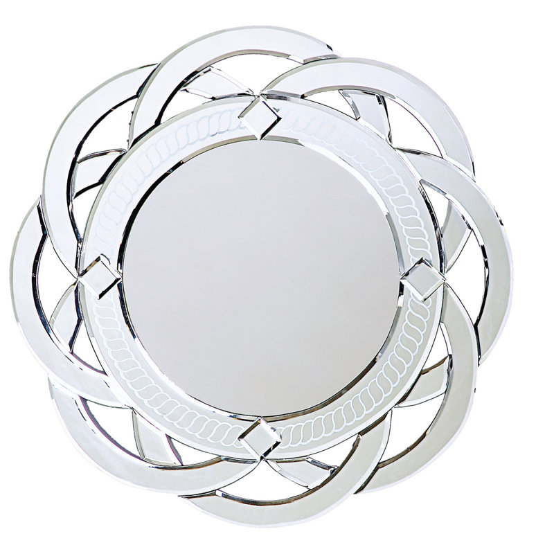 Griswalde Glass Round Mirror