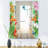 Tropical Mood Bright Tropical Floral Art Traditional Frameless Accent Mirror-40086225