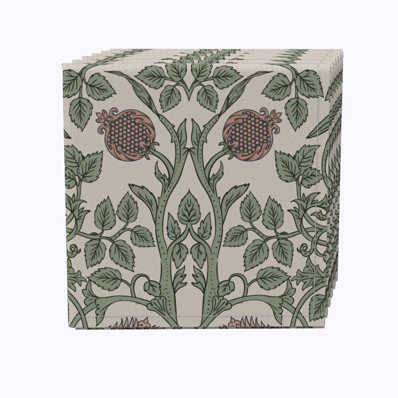Cotton Floral Square Napkin