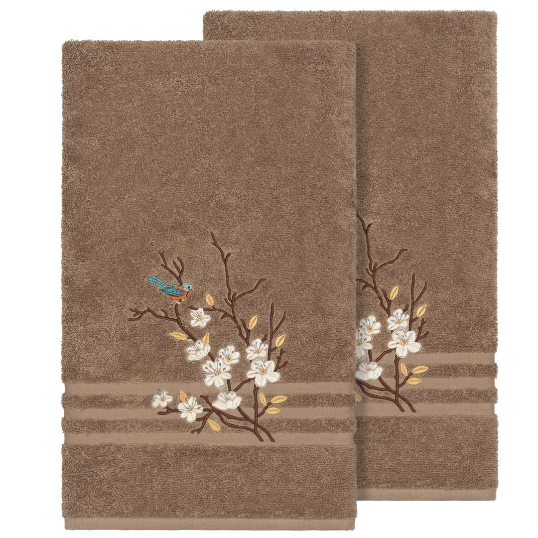 Springtime Turkish Cotton Midweight Bath Towel (Set of 2) Linum Home Textiles 