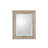 Delicate Basketweave Solid Wood Rectangle Mirror