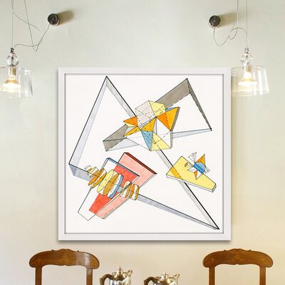 Triangle Entrapment' by Nikki Galapon Framed Painting Print -  Marmont Hill, MH-NIKGAL-05-NWFP-18