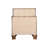 Charming Oak Nightstand With Curved Fronts-1098691495
