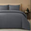 Premium Embossed Stripe Microfibre Duvet Cover Set Ultrasoft with Zipper Closure-122548814