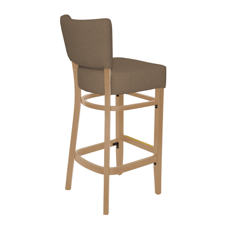 Tabouret de bar Madison, Bois naturel, Brun grisâtre