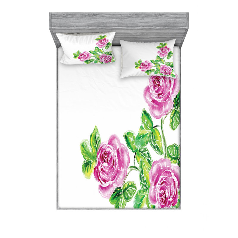 Microfiber Sheet Set, Queen Sheet Set with Fitted Sheet