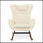 Chaise berçante, fauteuil oscillant rembourré Teddy