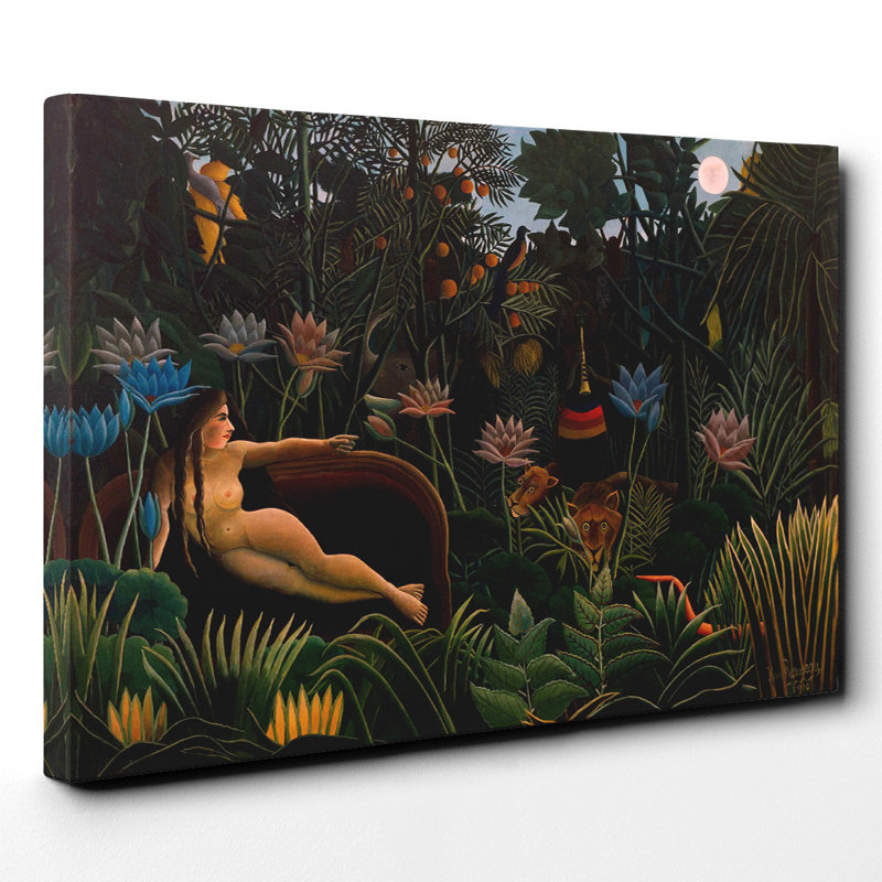 Henri Rousseau - Wrapped Canvas Painting, 70cm H x 100cm W