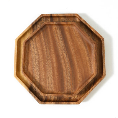 Millwood Pines Comana Walnut Tray