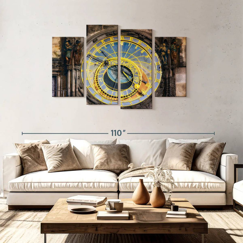 Horloge astronomique Kerner, H 48 po x l 75 po