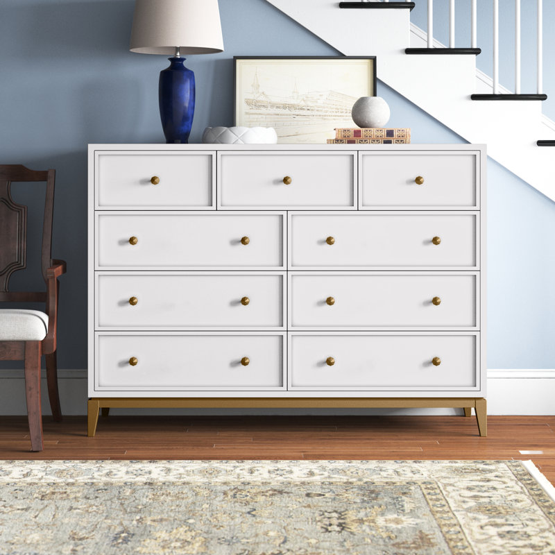 Commode double 9 tiroirs 60 po Aubry