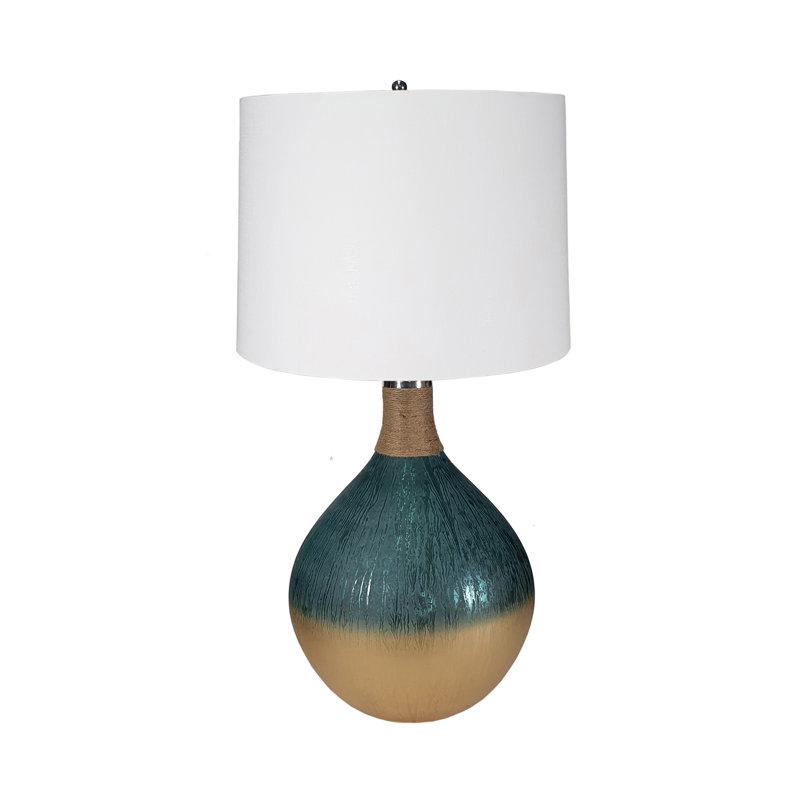 D16x28.5" Glass Table Lamp
