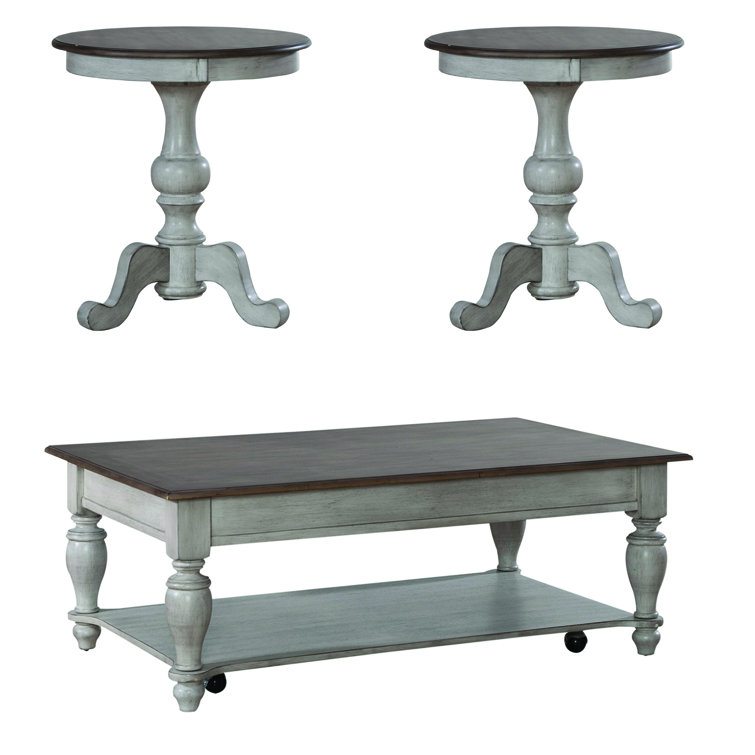 Cassady Cocktail Table Set w/ Two End Tables