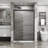 Goodyo Double Sliding Glass Shower Door Aluminum Framed Shower Enclosure With Sgcc Clear Tempered Glass, Stainless Steel Hardware, Matte Black